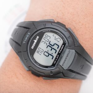 Timex Ironman Essential 10 Digital Sport Watch - 42mm - New Battery - cleaned
